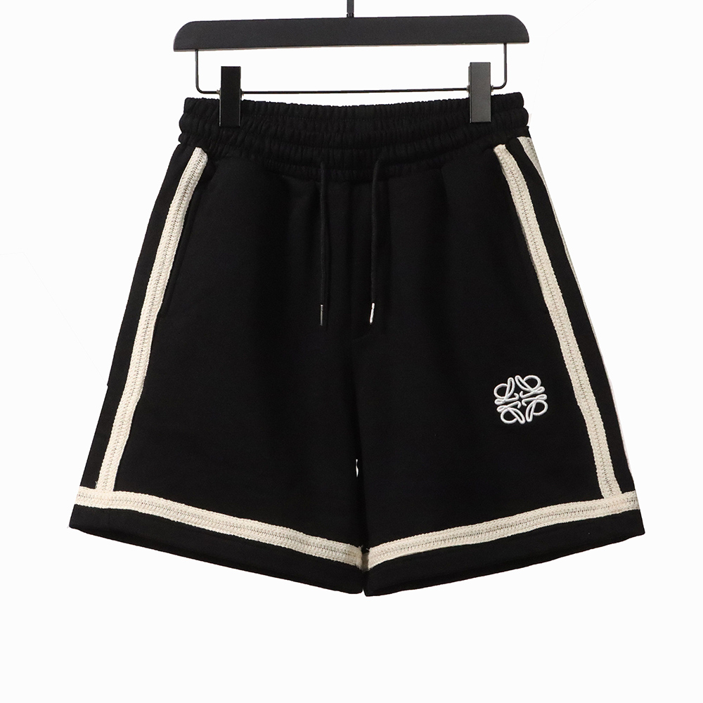 Loewe patchwork embroidery ribbon shorts