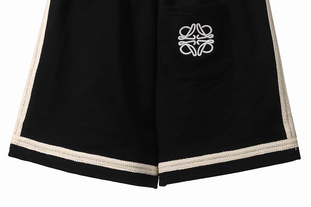 Loewe patchwork embroidery ribbon shorts