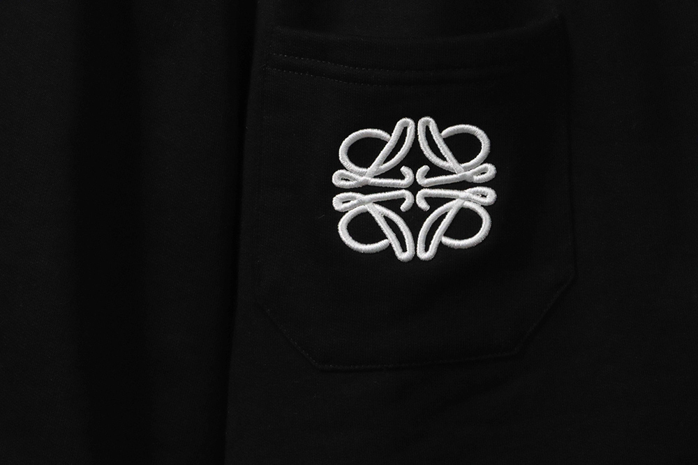 Loewe patchwork embroidery ribbon shorts