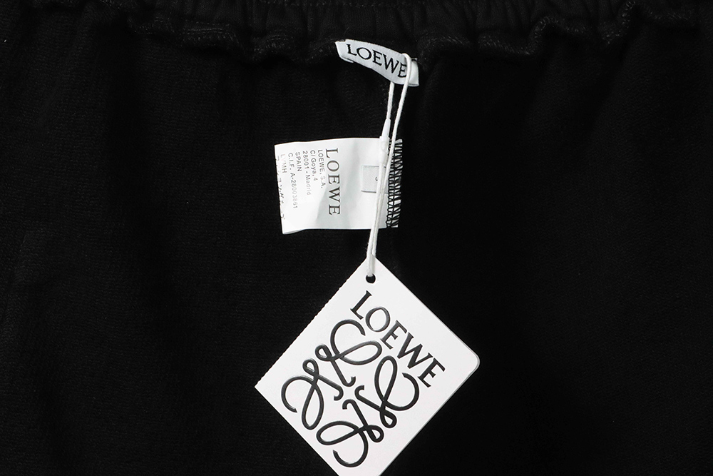 Loewe patchwork embroidery ribbon shorts