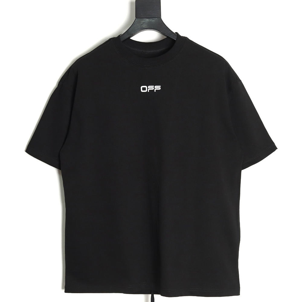 off white airport tape arrow print short sleeves