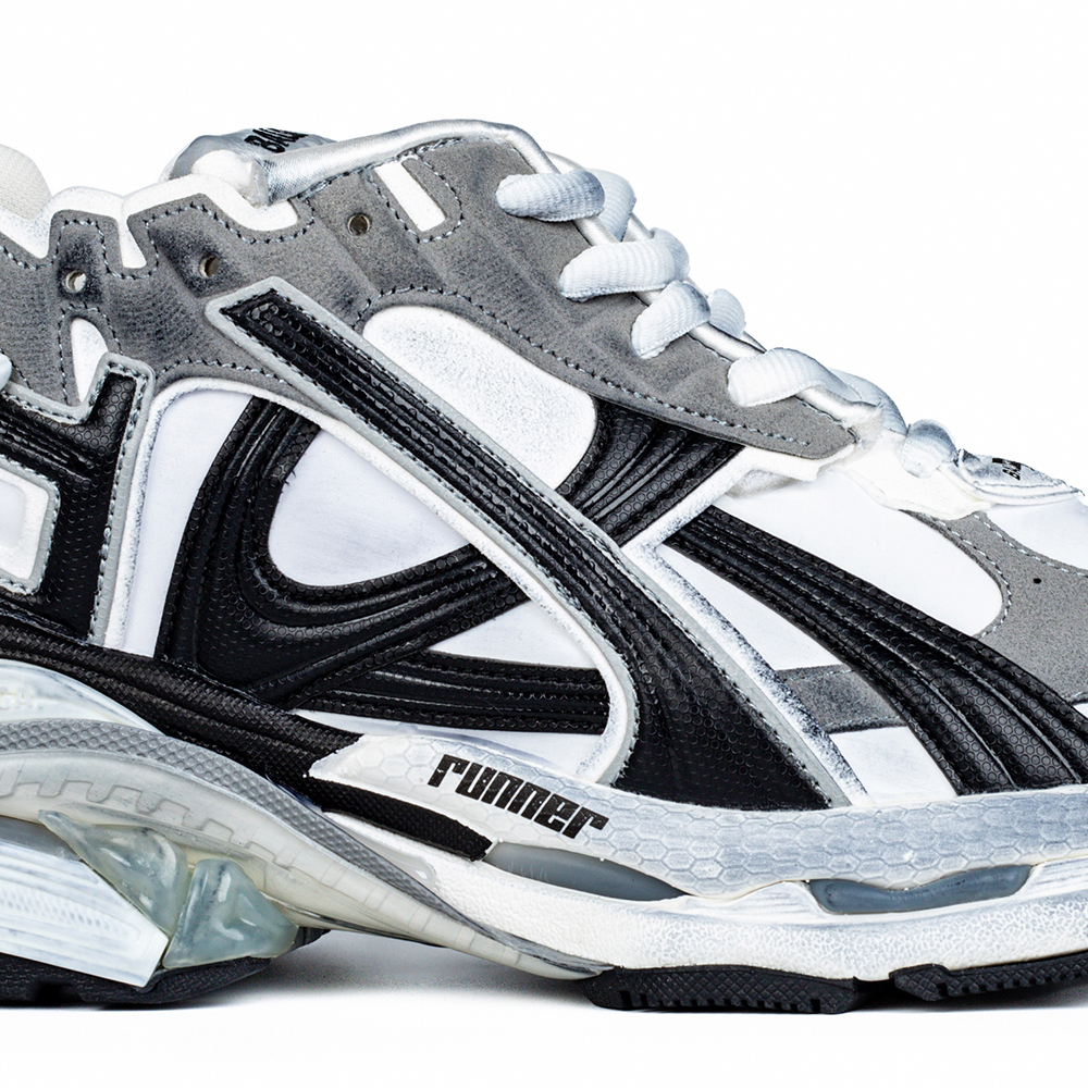 Balenciaga Runner Sneaker 'Worn-Out - Grey White Black'