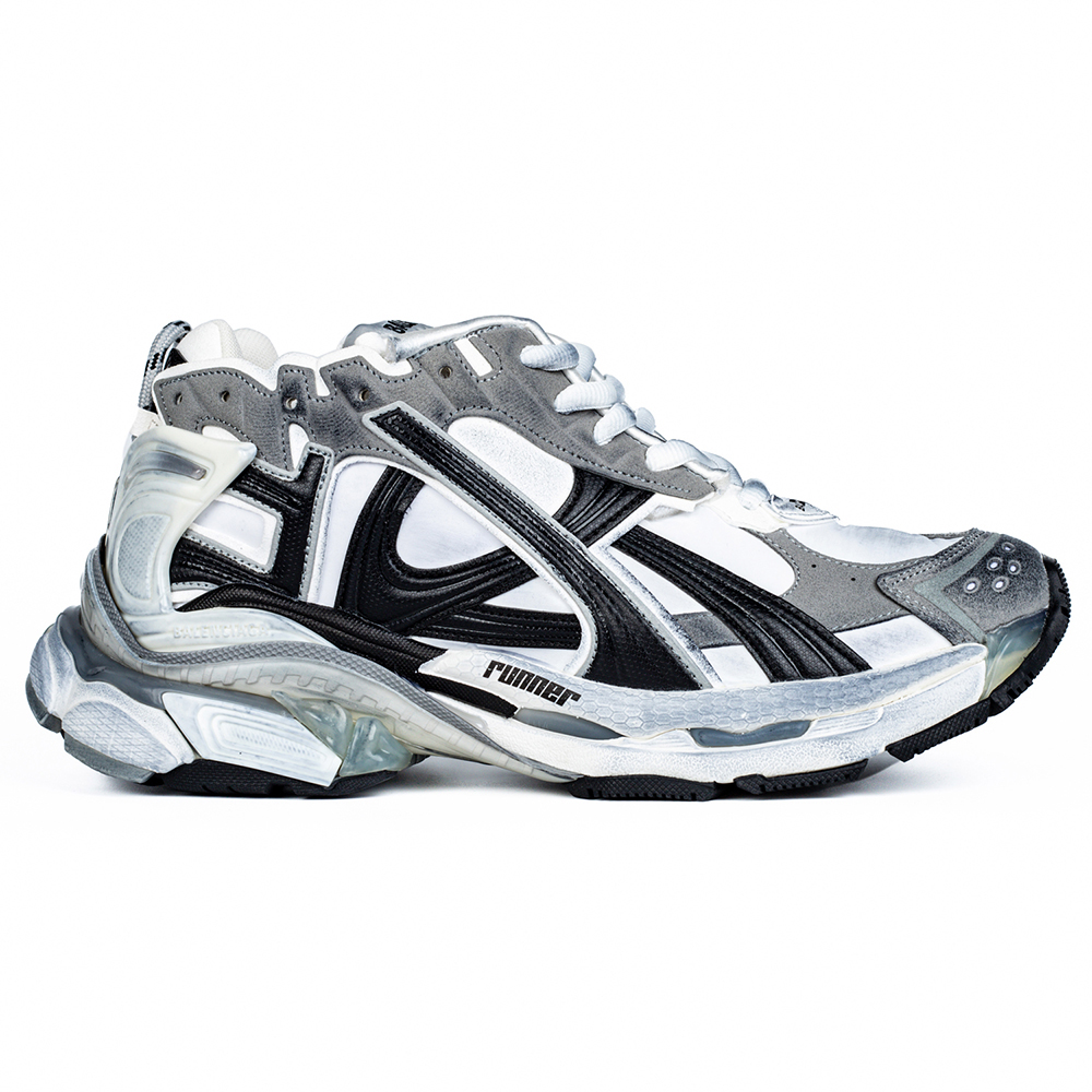 Balenciaga Runner Sneaker 'Worn-Out - Grey White Black'