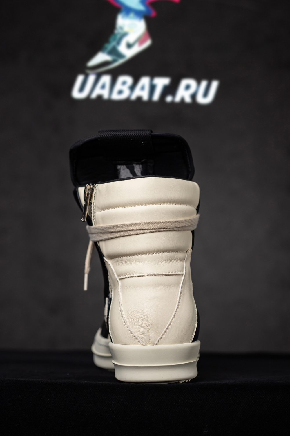 Rick Owens Strobe Geobasket High 'Black Milk'