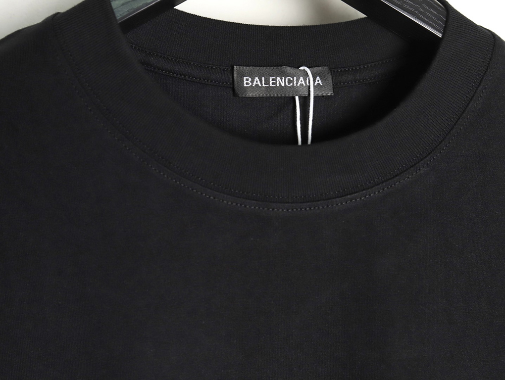 Balenciaga Daddy Shoes Lettering Print Short Sleeve T-shirt