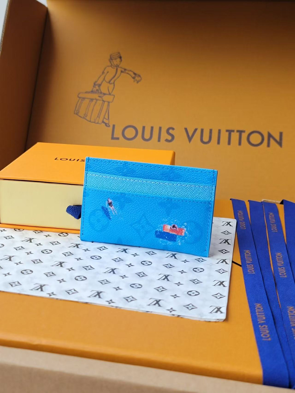 Louis Vuitton Double Card Holder M14862 10*7*1.5cm