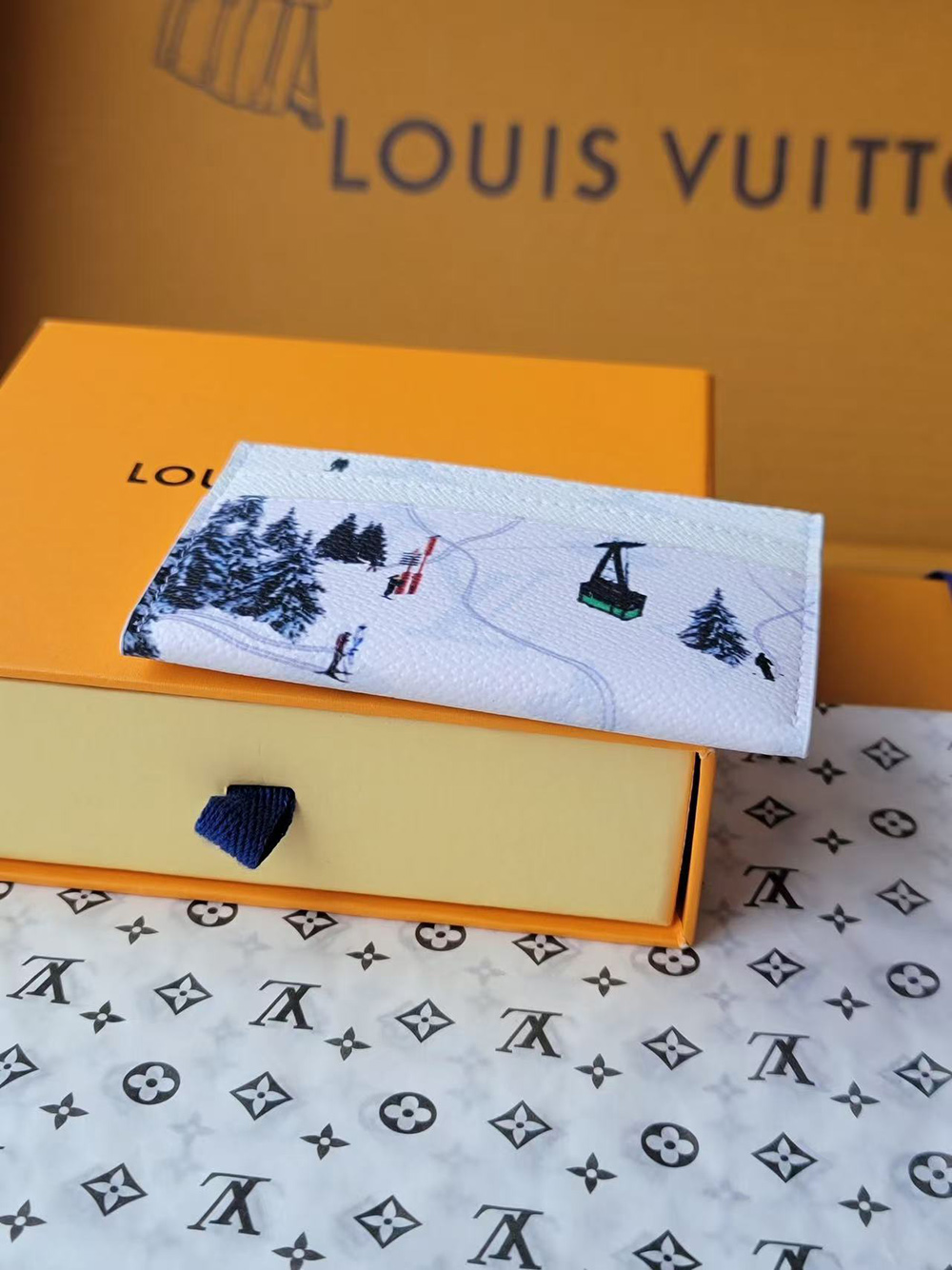 Louis Vuitton Double Card Holder M14862 10*7*1.5cm