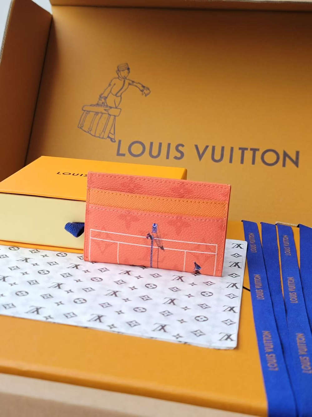 Louis Vuitton Double Card Holder M14862 10*7*1.5cm