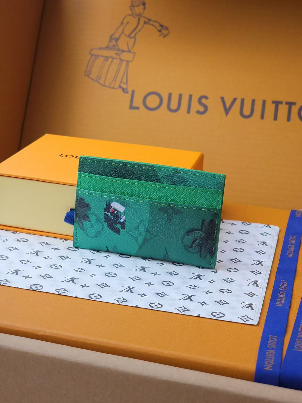 Louis Vuitton Double Card Holder M14862 10*7*1.5cm