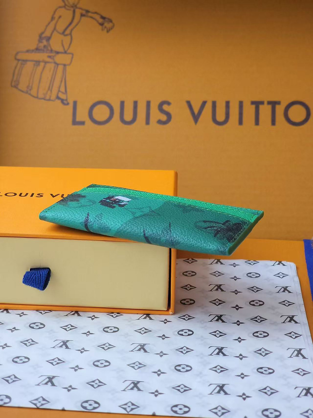Louis Vuitton Double Card Holder M14862 10*7*1.5cm