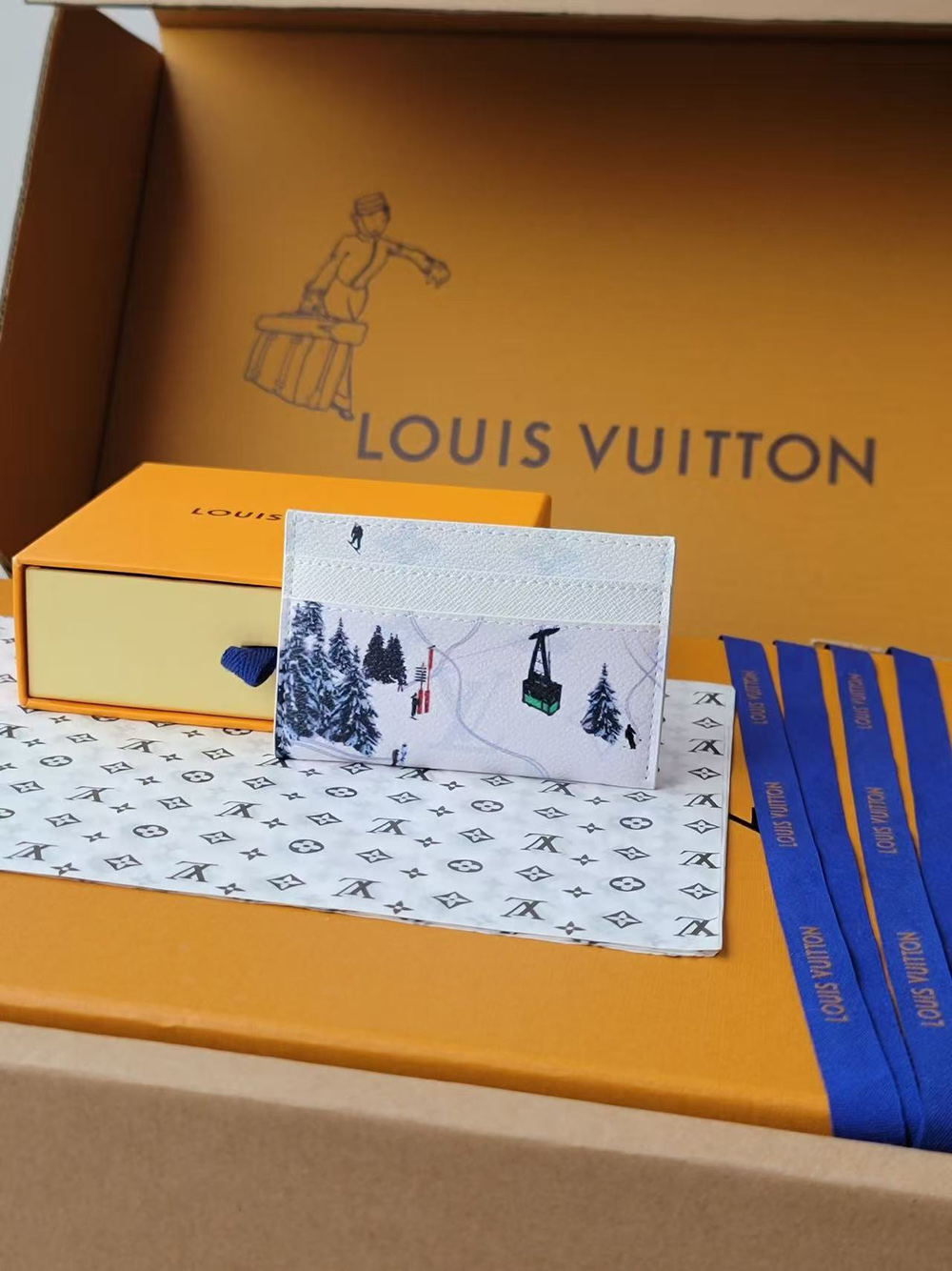 Louis Vuitton Double Card Holder M14862 10*7*1.5cm