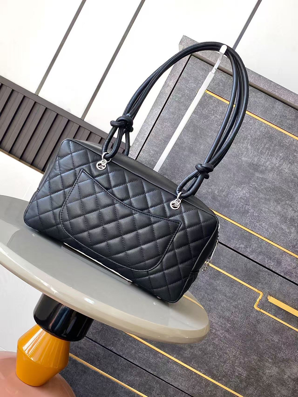 Chanel Cambon line bowling Shoulder Bags A25171 27*15*10cm