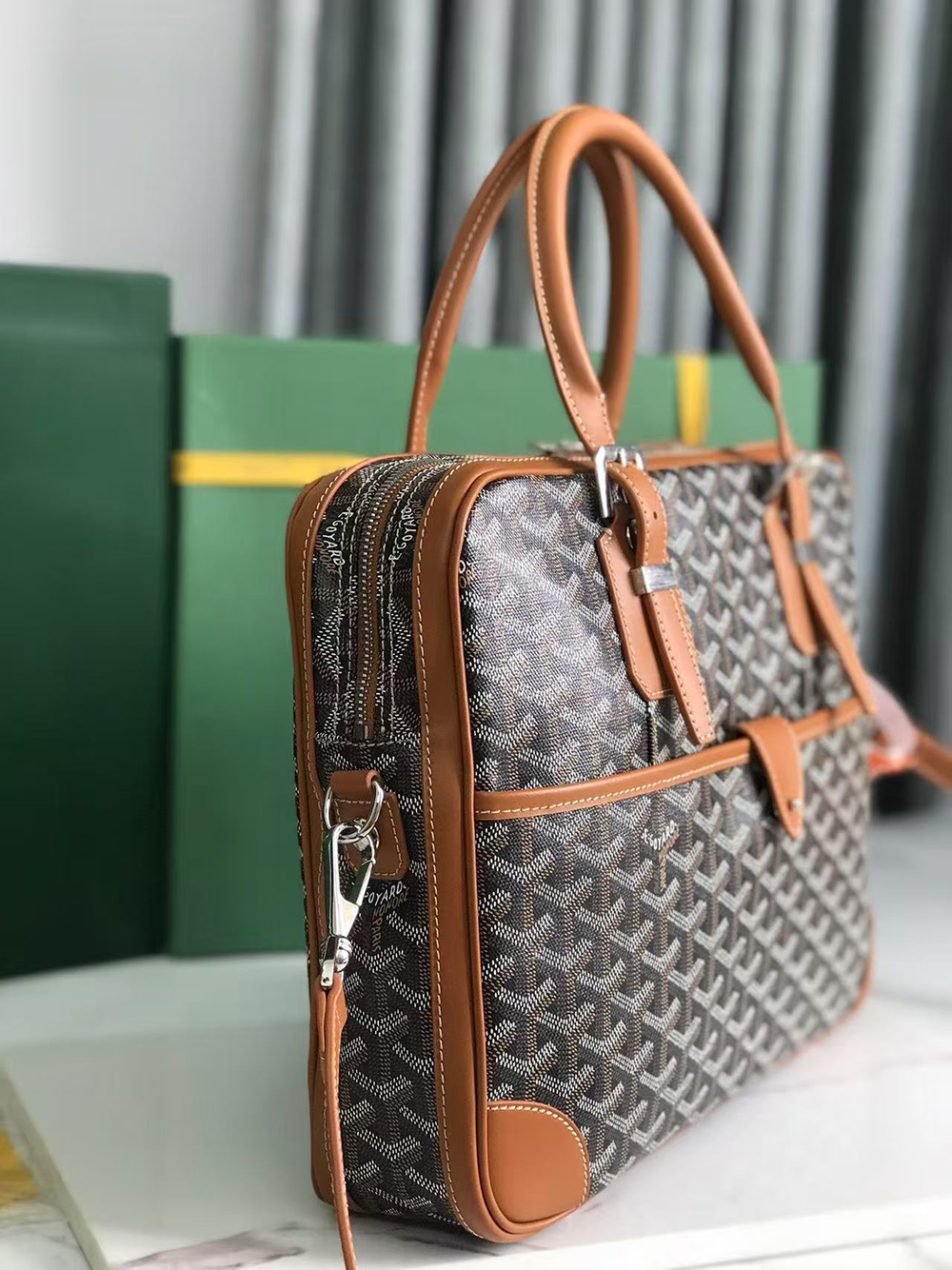 Goyard Ambassade MM Document Case 01CL03P 38.5*10.5*27.5cm