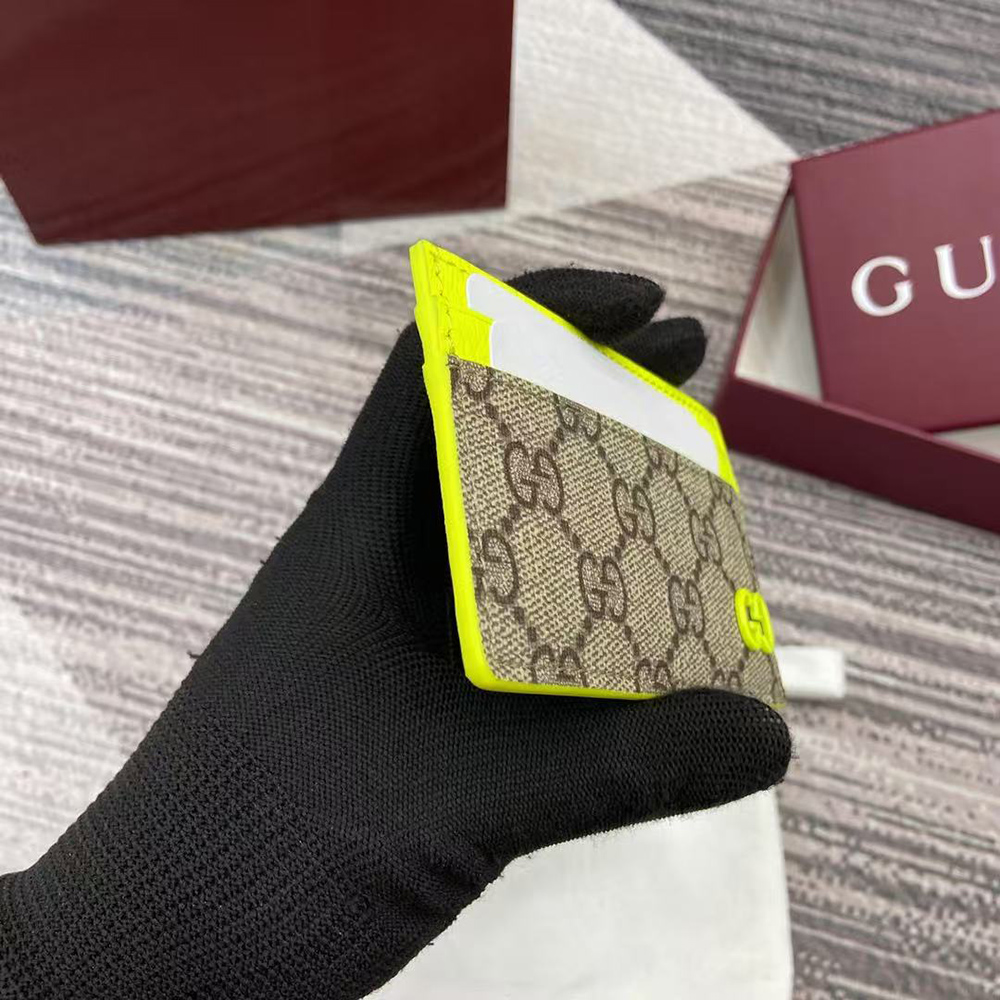 Gucci Bi-color GG card case 768248 11*7cm
