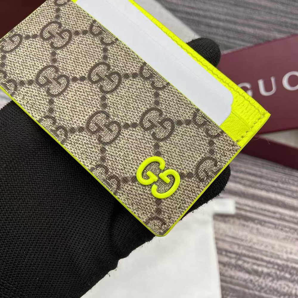 Gucci Bi-color GG card case 768248 11*7cm