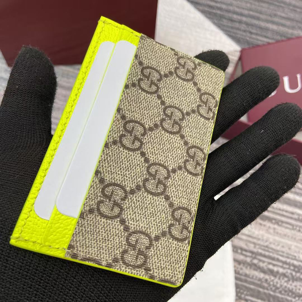 Gucci Bi-color GG card case 768248 11*7cm
