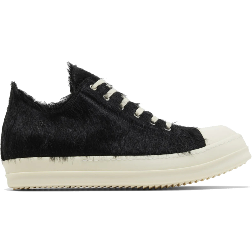 Rick Owens Strobe Low 'Black Cow Fur'