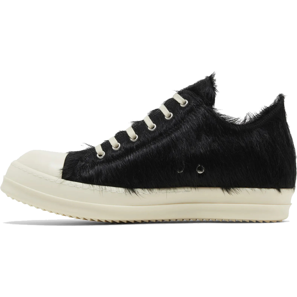 Rick Owens Strobe Low 'Black Cow Fur'