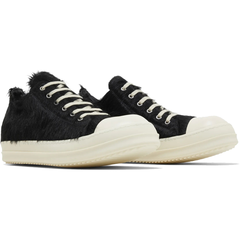 Rick Owens Strobe Low 'Black Cow Fur'