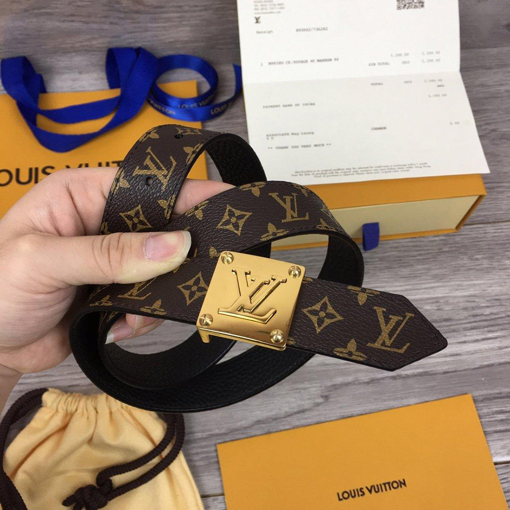 Louis Vuitton Reversible Belts M0066 30mm