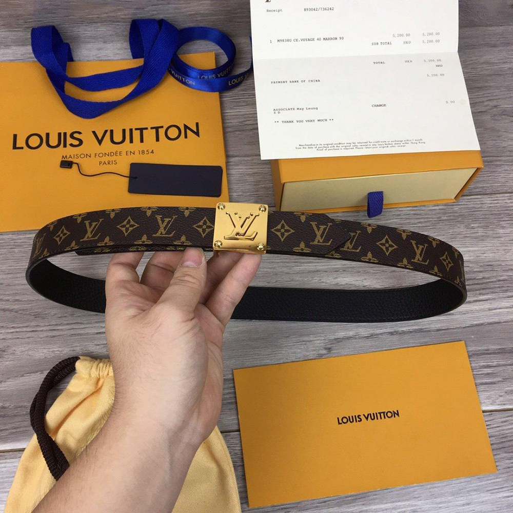 Louis Vuitton Reversible Belts M0066 30mm