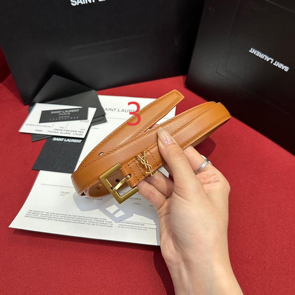 Saint Laurent Cassandre thin belts 554465 20mm