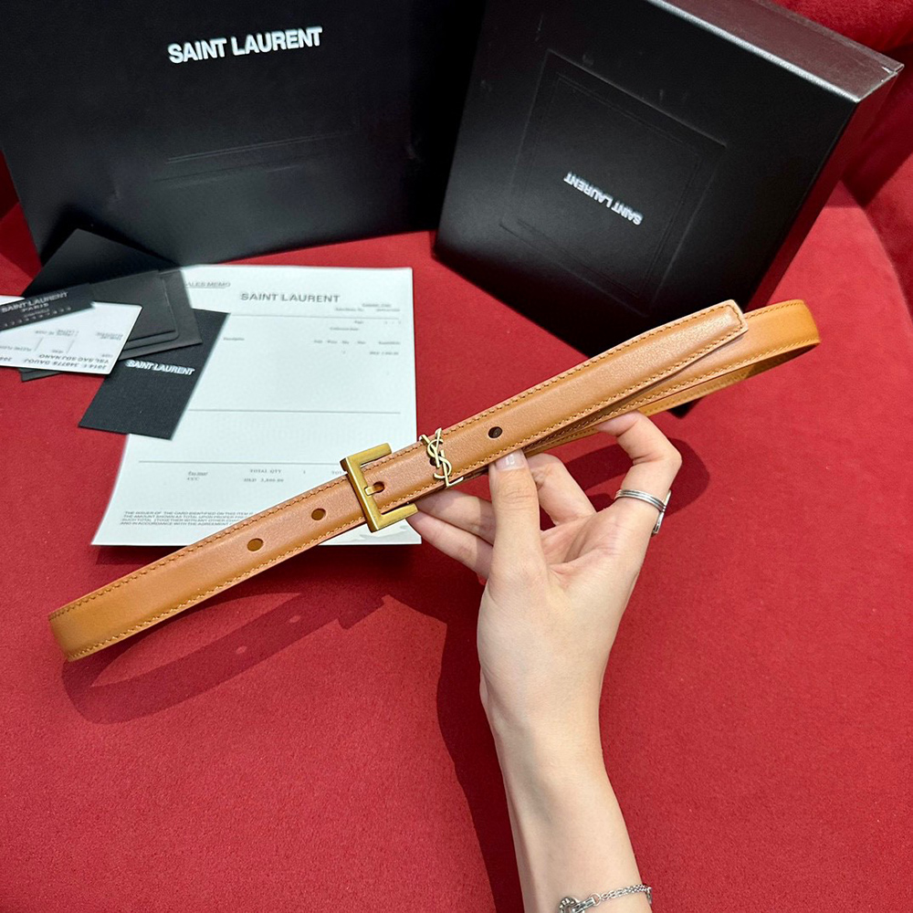 Saint Laurent Cassandre thin belts 554465 20mm