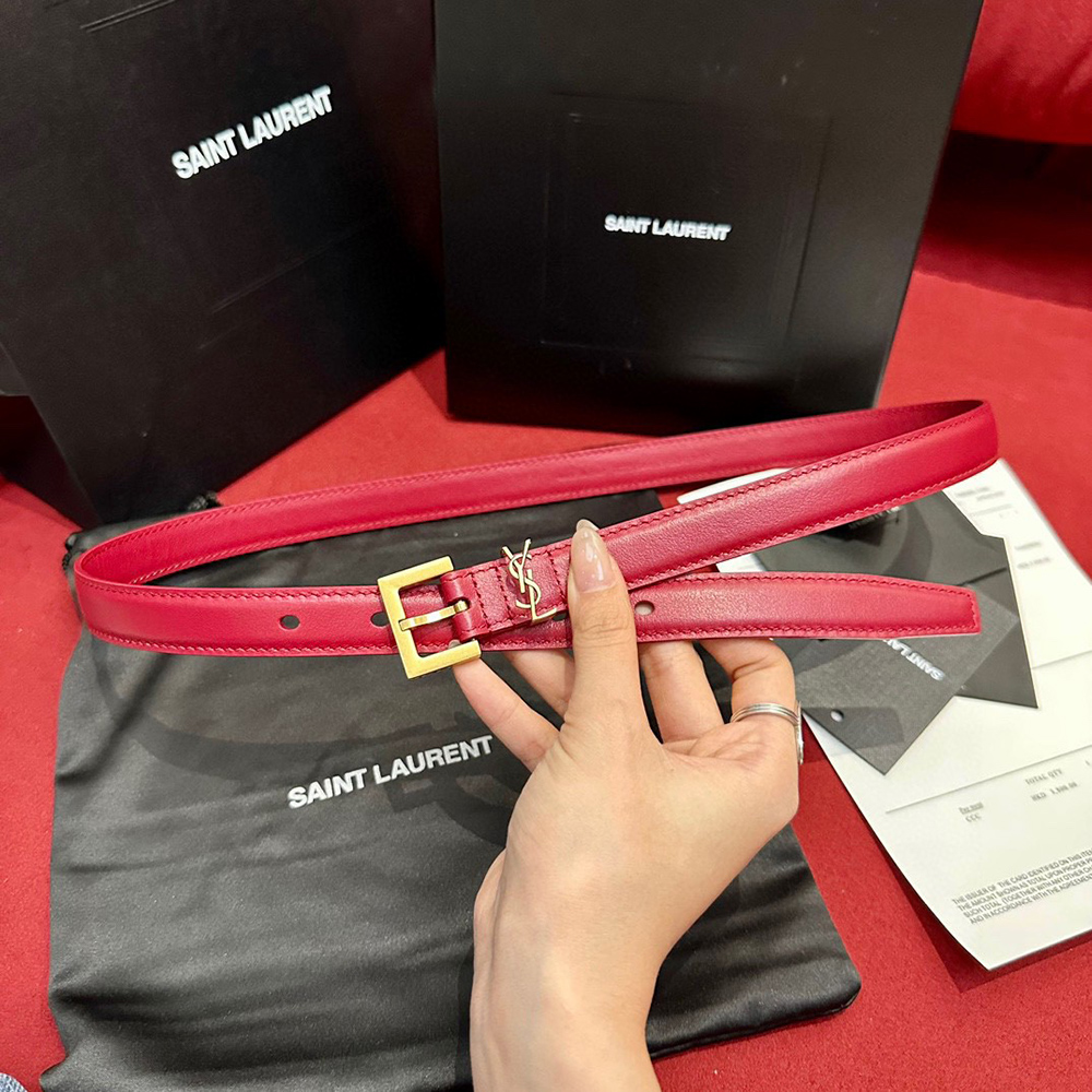 Saint Laurent Cassandre thin belts 554465 20mm