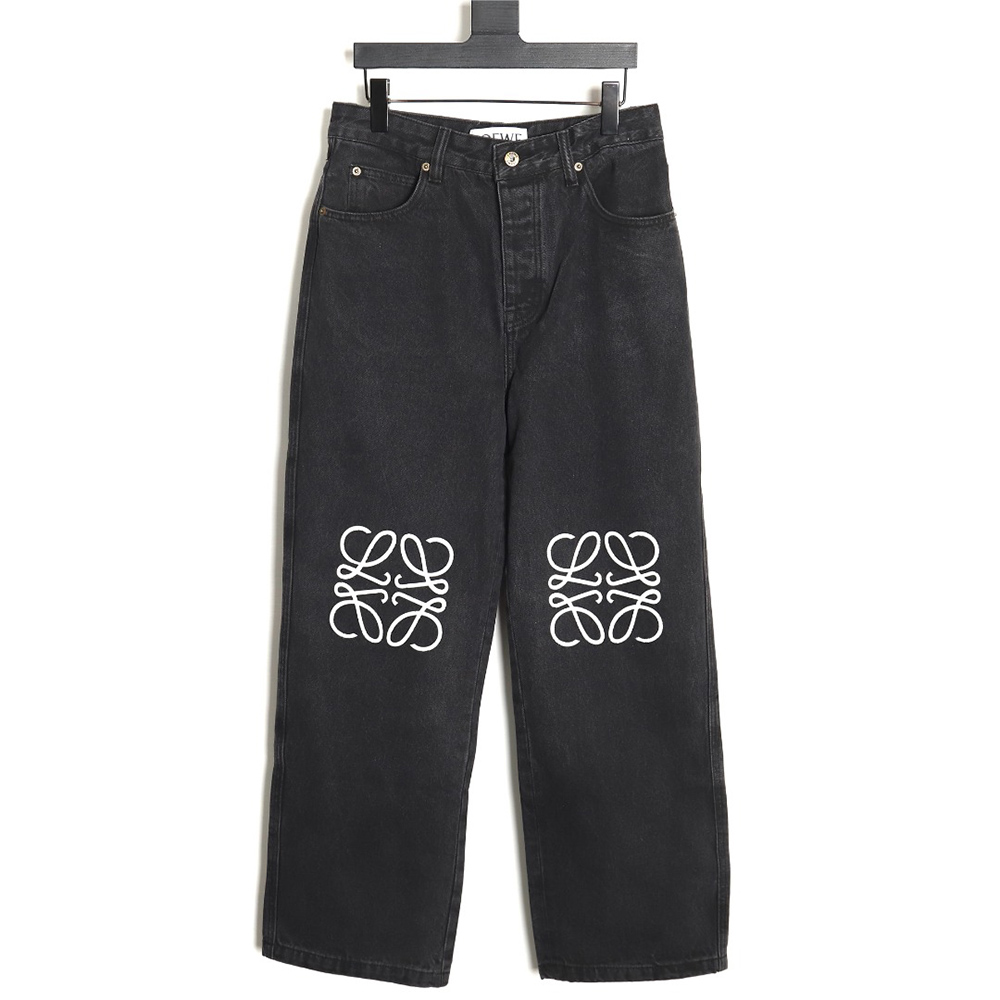 Loewe Denim Embroidered Denim Pants