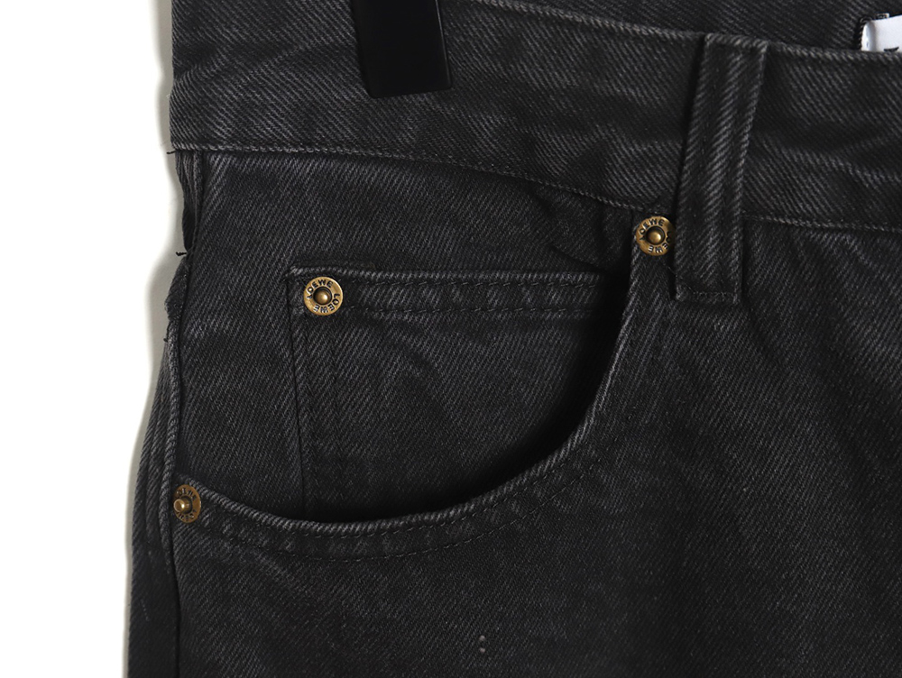Loewe Denim Embroidered Denim Pants
