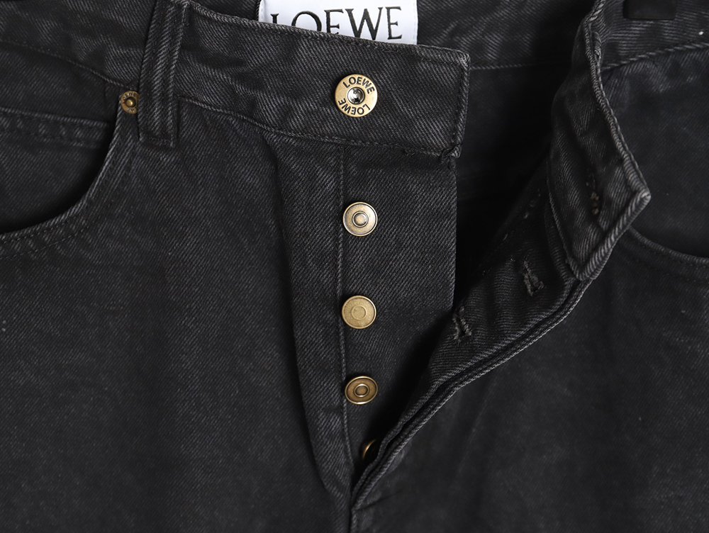 Loewe Denim Embroidered Denim Pants