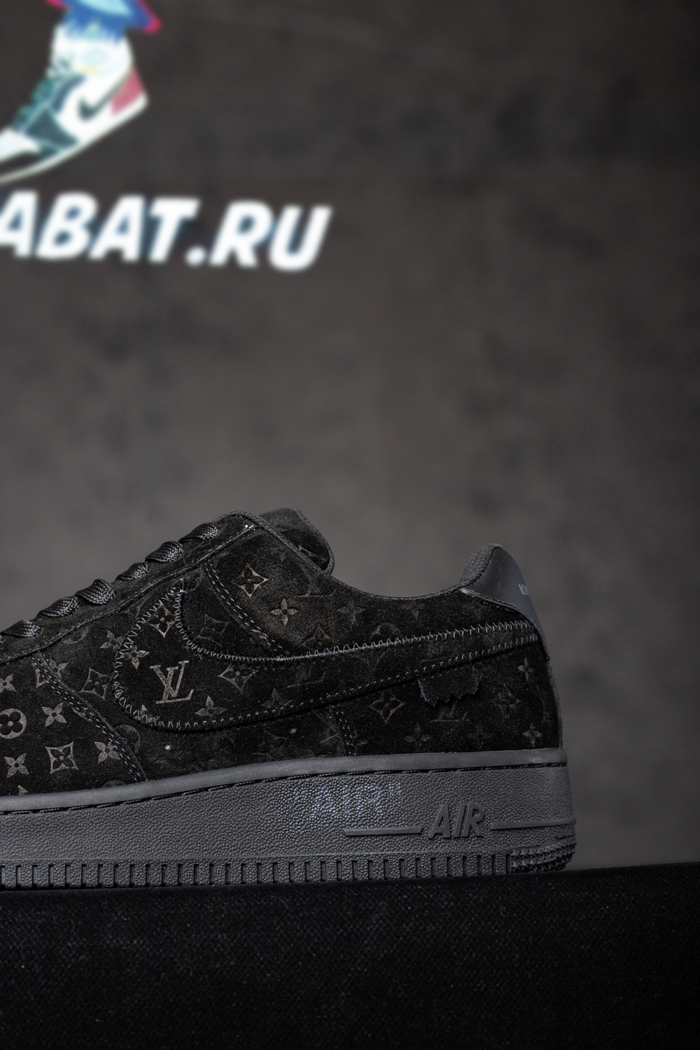 Louis Vuitton x Air Force 1 Low 'Triple Black'