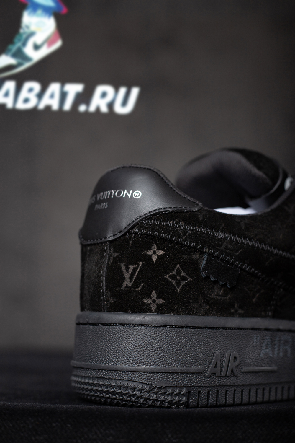Louis Vuitton x Air Force 1 Low 'Triple Black'