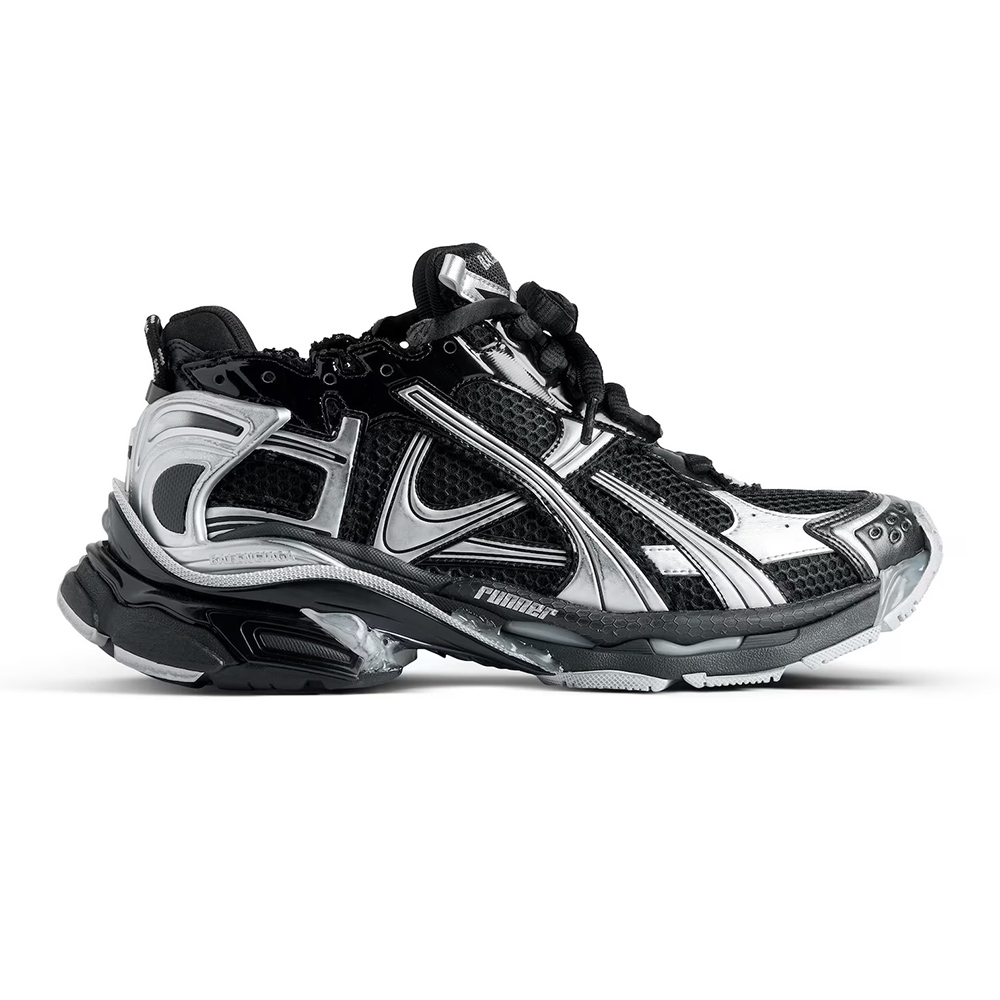 Balenciaga Runner Sneaker "Black silver"