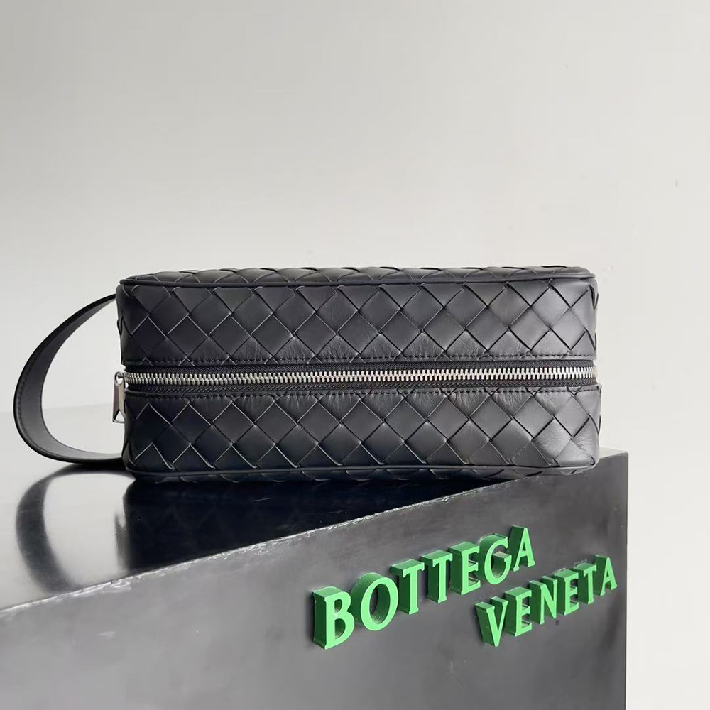 Bottega Veneta Intrecciato Travel Pouch 729295 26*13*10cm