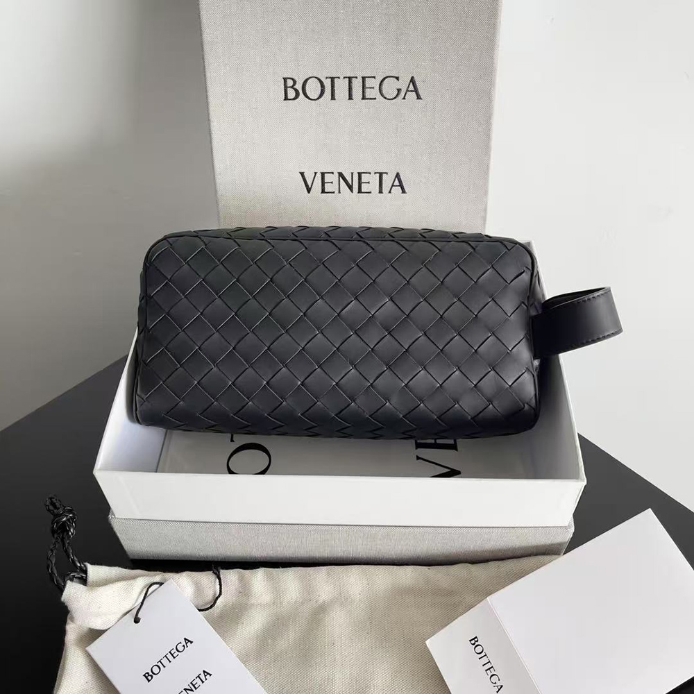 Bottega Veneta Intrecciato Travel Pouch 729295 26*13*10cm