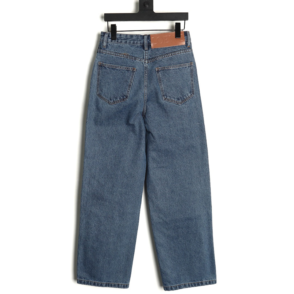 Loewe Anagram denim embroidered jeans