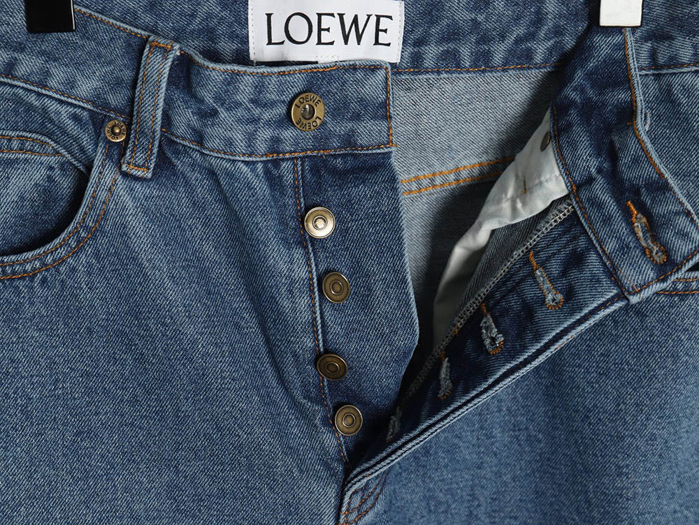 Loewe Anagram denim embroidered jeans
