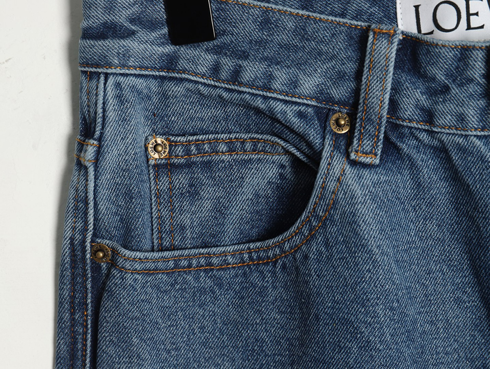 Loewe Anagram denim embroidered jeans