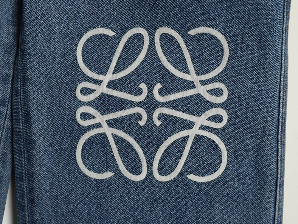 Loewe Anagram denim embroidered jeans