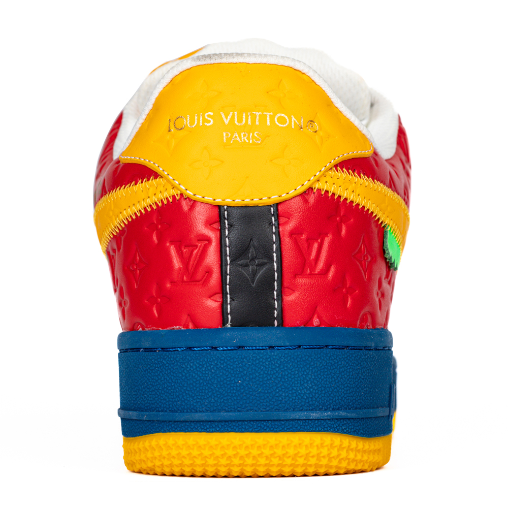 Louis Vuitton & Nike Air Force 1 Virgil Abloh 'Yellow Blue Red'