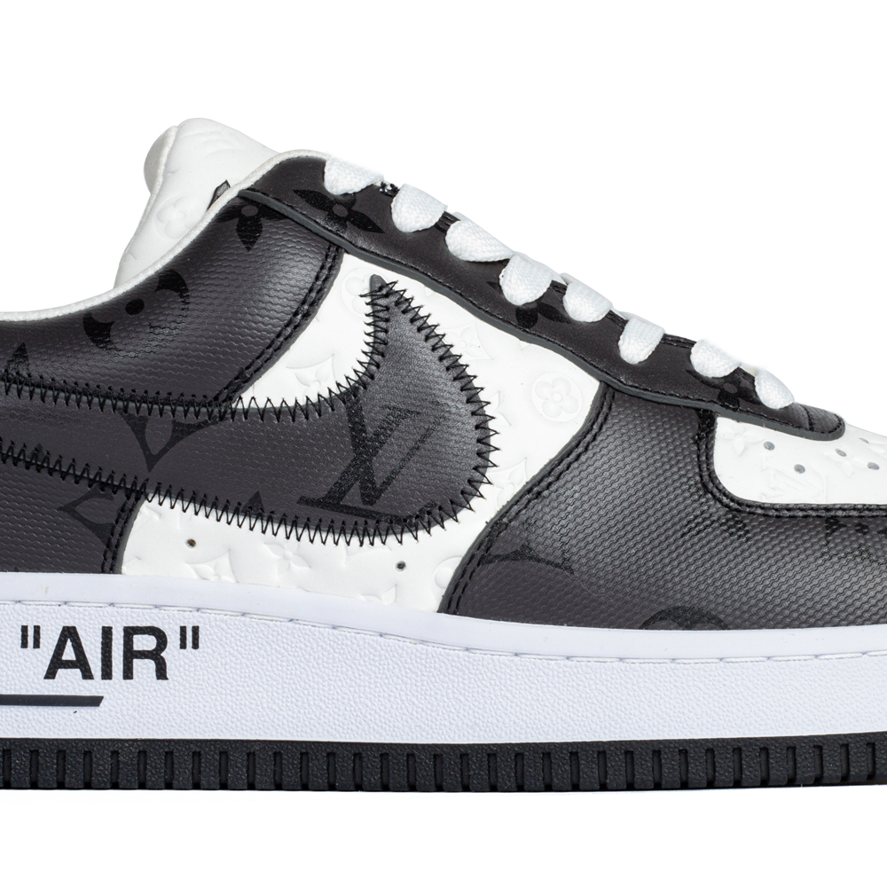 Louis Vuitton & Nike Air Force 1 Virgil Abloh 'Black White'