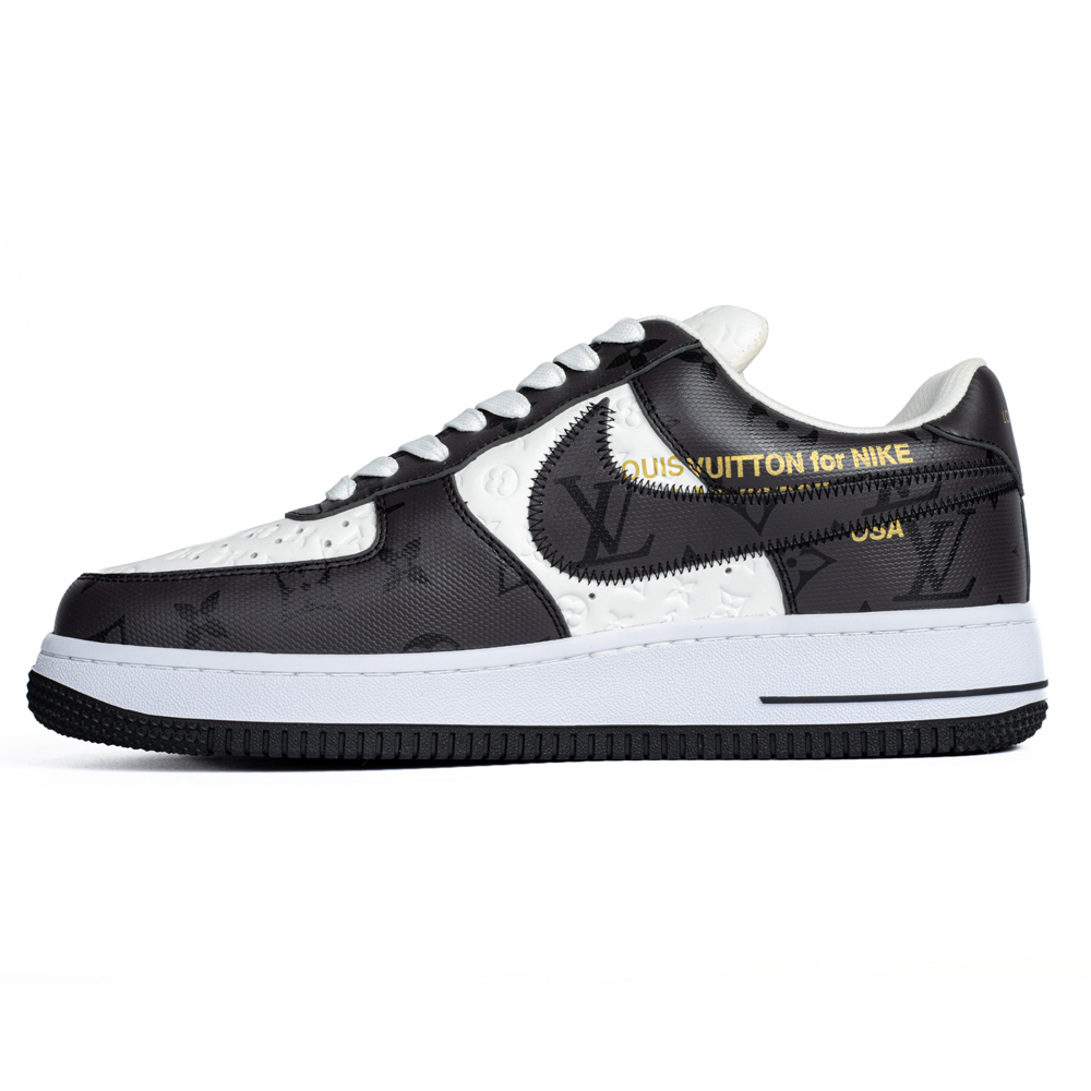 Louis Vuitton & Nike Air Force 1 Virgil Abloh 'Black White'