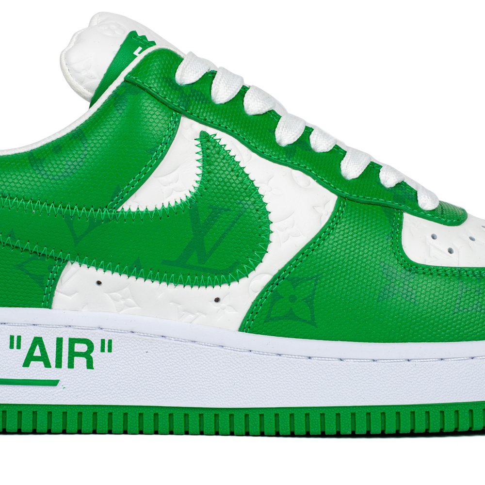 Louis Vuitton & Nike Air Force 1 Virgil Abloh 'Green White'