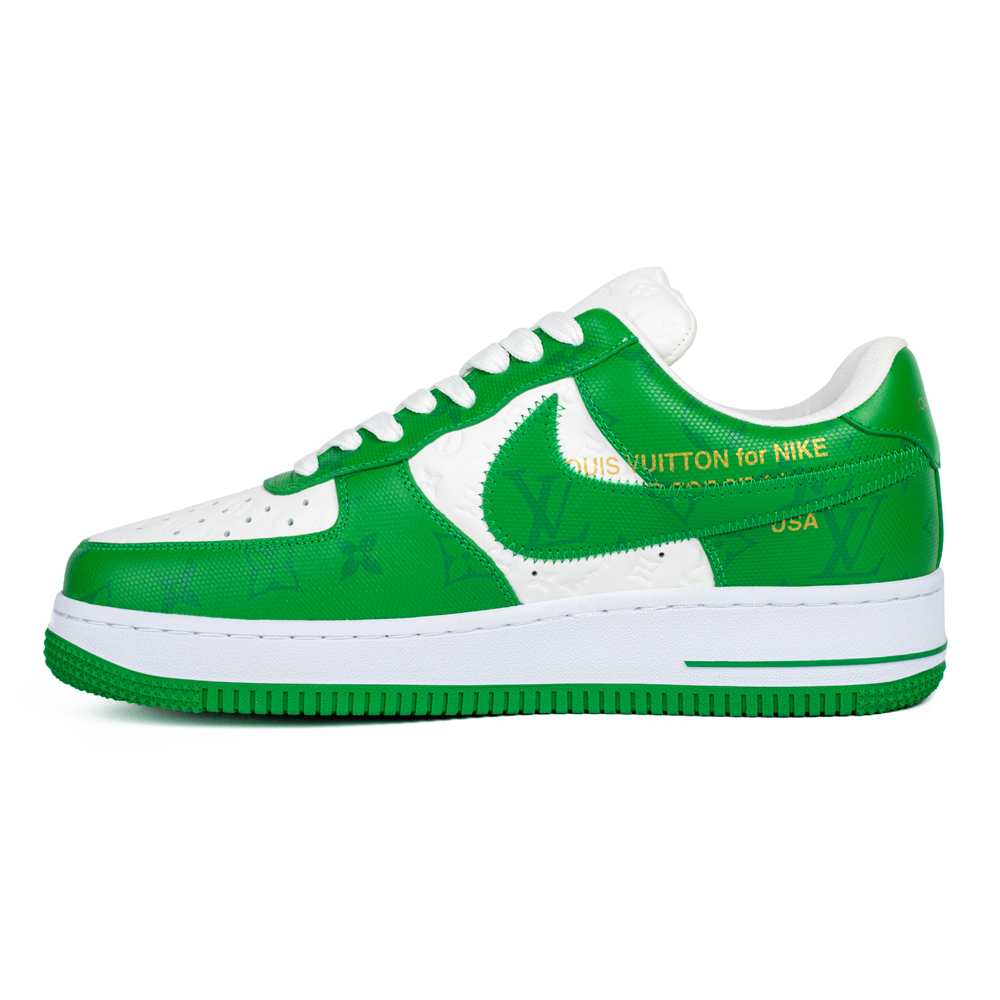 Louis Vuitton & Nike Air Force 1 Virgil Abloh 'Green White'