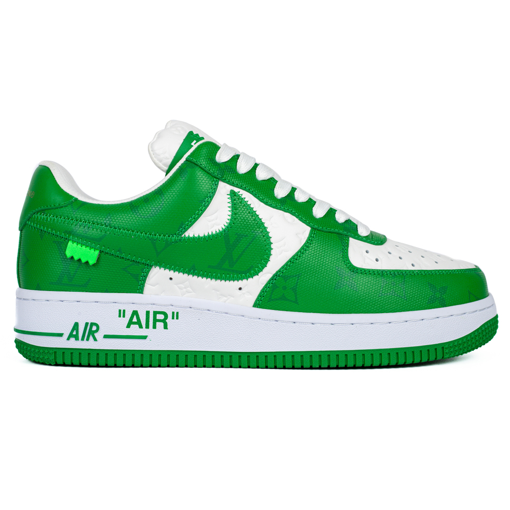 Louis Vuitton & Nike Air Force 1 Virgil Abloh 'Green White'