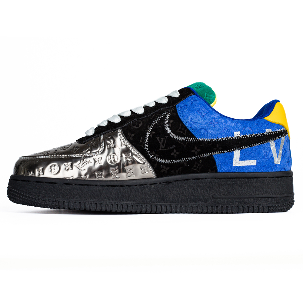 Louis Vuitton & Nike Air Force 1 Virgil Abloh 'Metallic Silver'