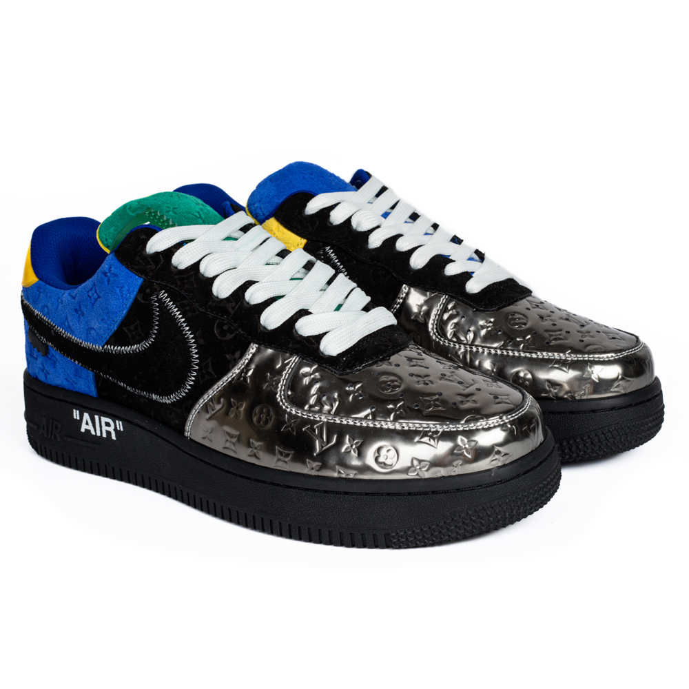 Louis Vuitton & Nike Air Force 1 Virgil Abloh 'Metallic Silver'