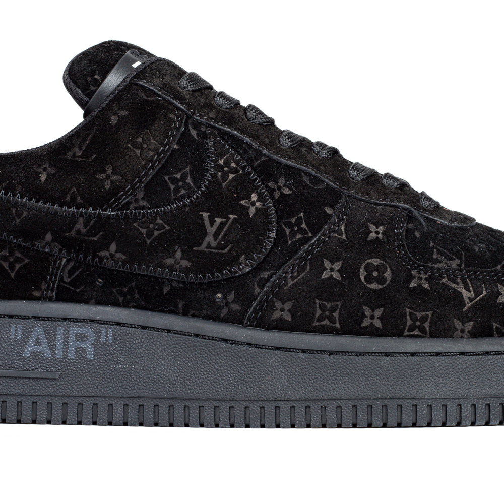 Louis Vuitton & Nike Air Force 1 Virgil Abloh 'Triple Black'