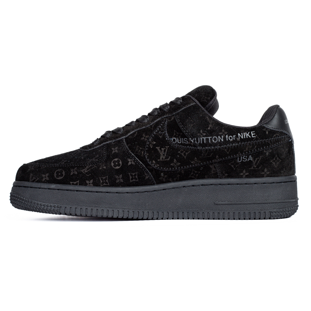 Louis Vuitton & Nike Air Force 1 Virgil Abloh 'Triple Black'